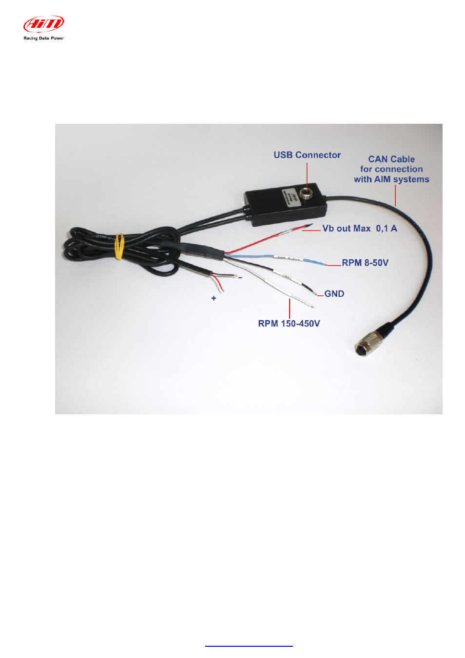 Chapter 2 – rpm bridge characteristics | AiM RPM Bridge User Manual | Page 5 / 12