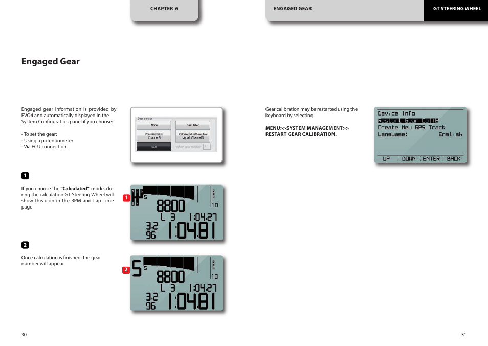 Engaged gear | AiM GT Steering Wheel User Manual | Page 16 / 24