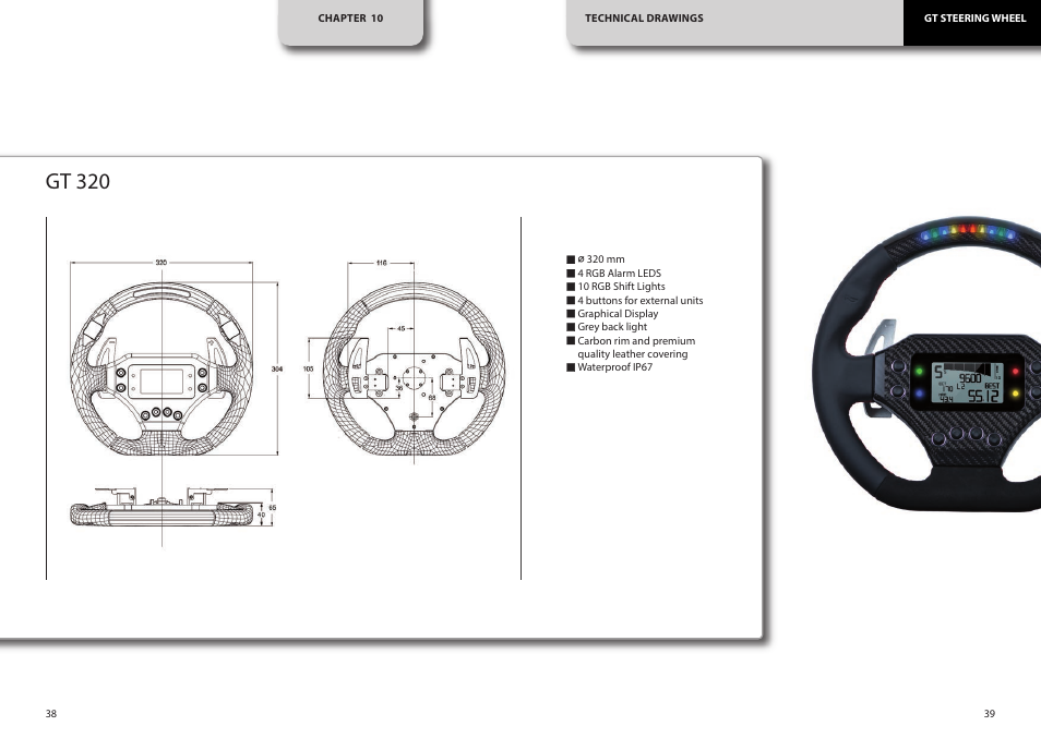 Gt 320 | AiM GT Steering Wheel User Manual | Page 20 / 24