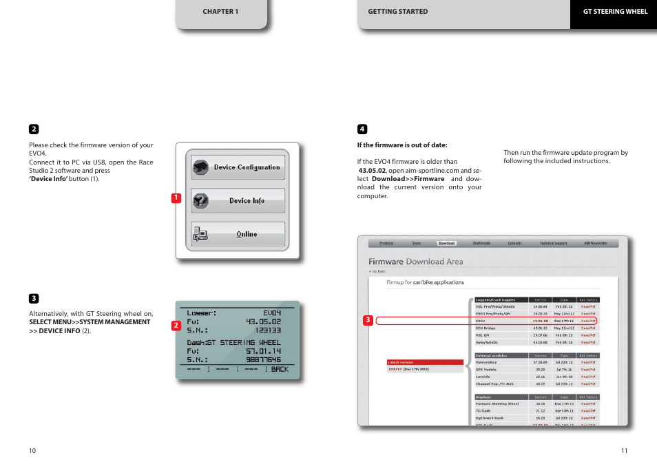 AiM GT Steering Wheel User Manual | Page 6 / 24