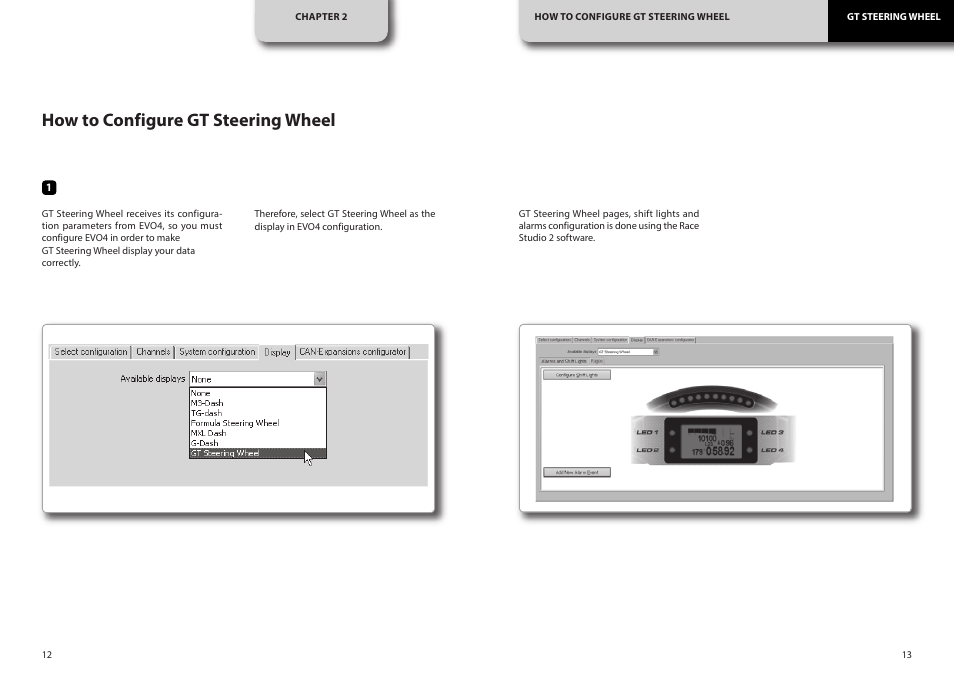 How to configure gt steering wheel | AiM GT Steering Wheel User Manual | Page 7 / 24