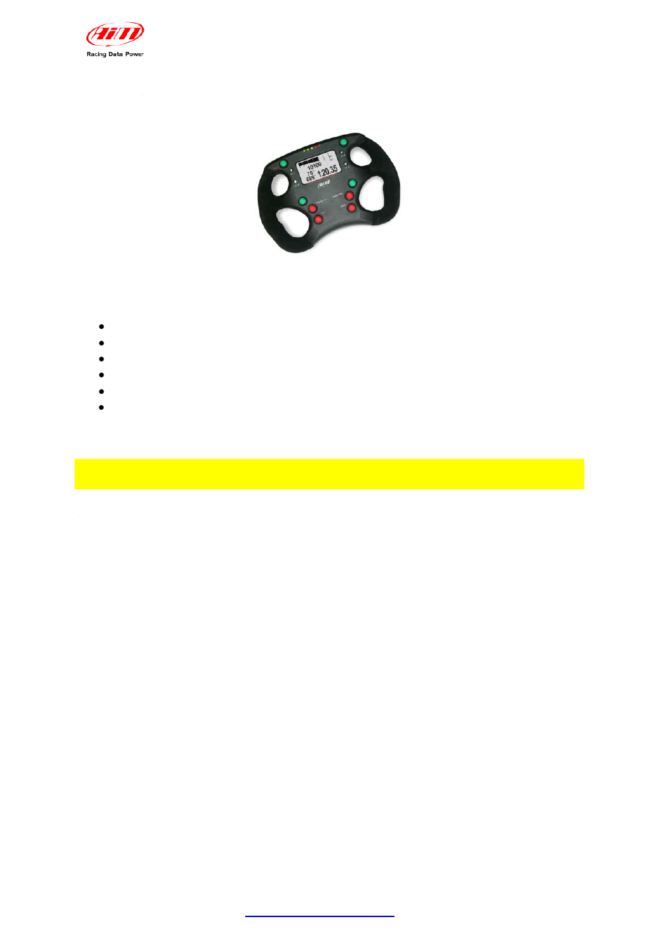 Chapter 1 – characteristics and part number, 1 – part number | AiM Formula Steering Wheel User Manual | Page 4 / 20