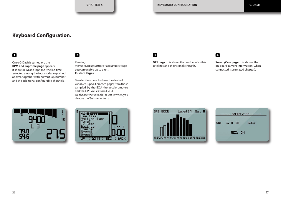 Keyboard configuration | AiM G-Dash User Manual | Page 14 / 20