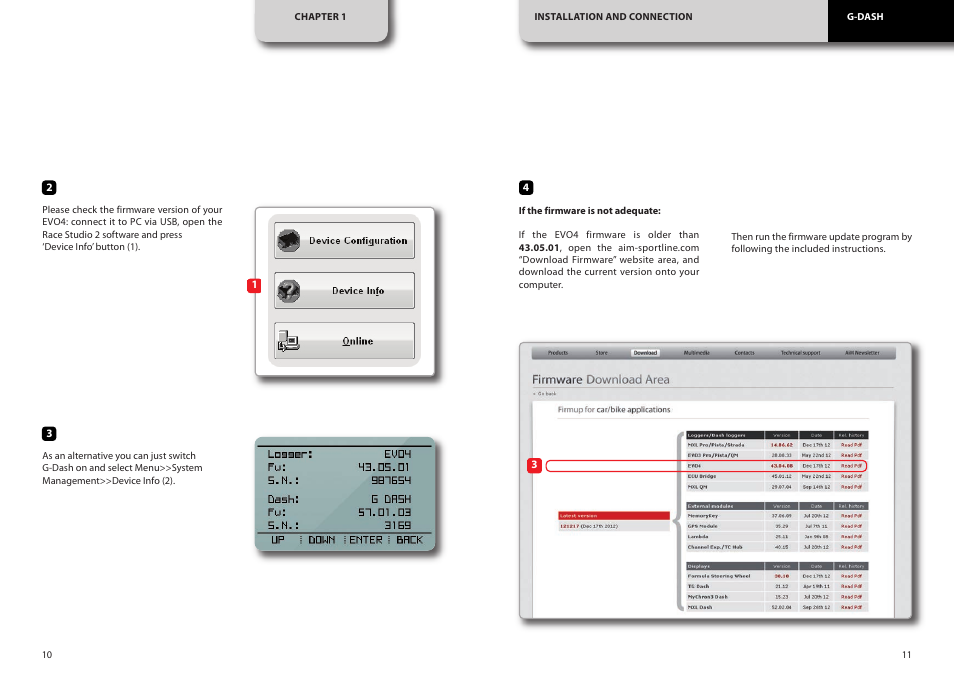 AiM G-Dash User Manual | Page 6 / 20