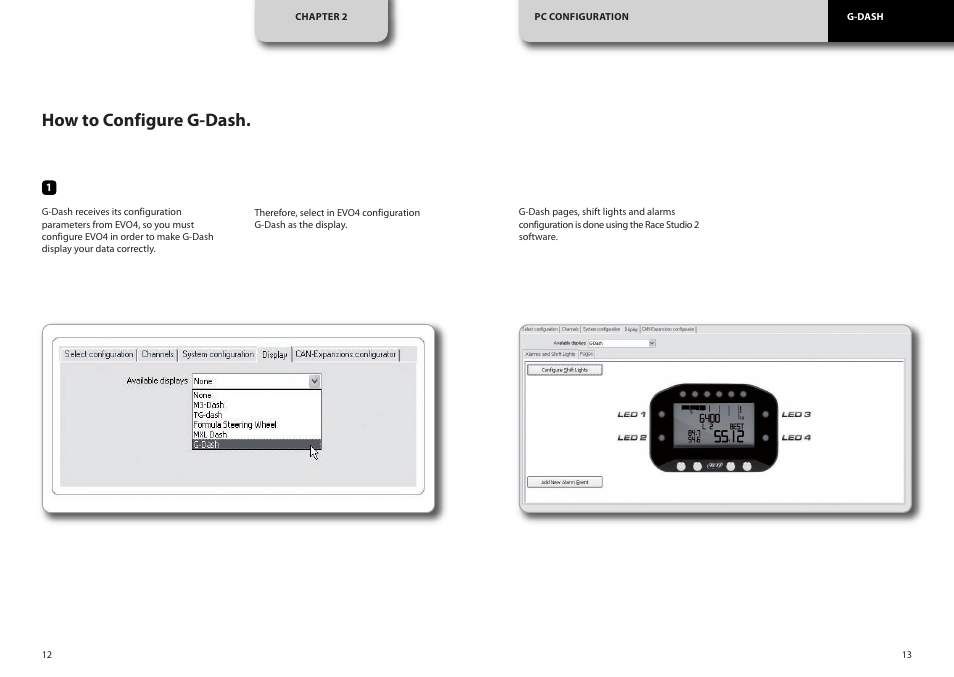 How to configure g-dash | AiM G-Dash User Manual | Page 7 / 20