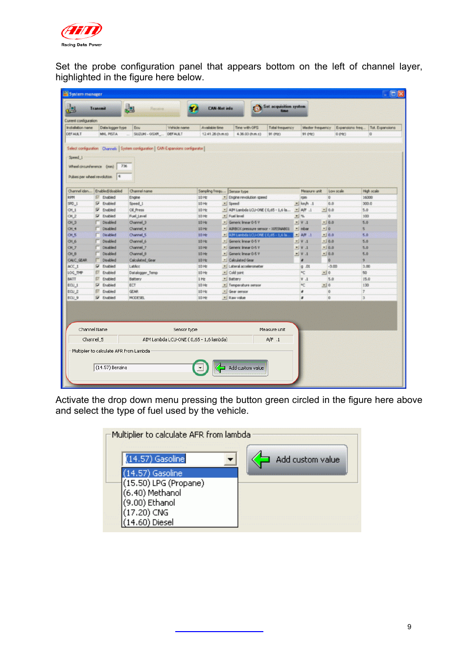 AiM LCU-One CAN + Analog ver 1.05 User Manual | Page 10 / 36