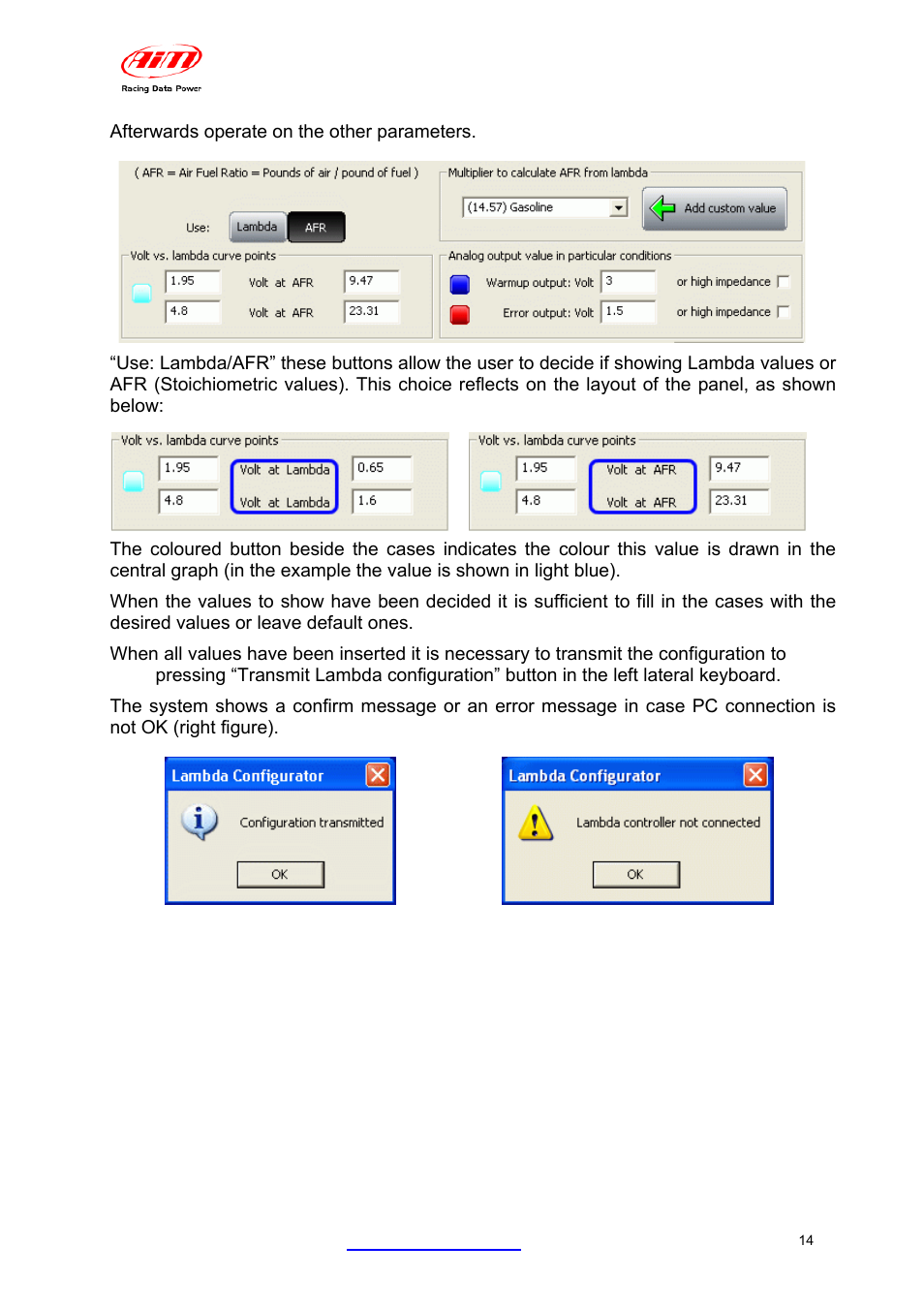 AiM LCU-One CAN + Analog ver 1.05 User Manual | Page 15 / 36