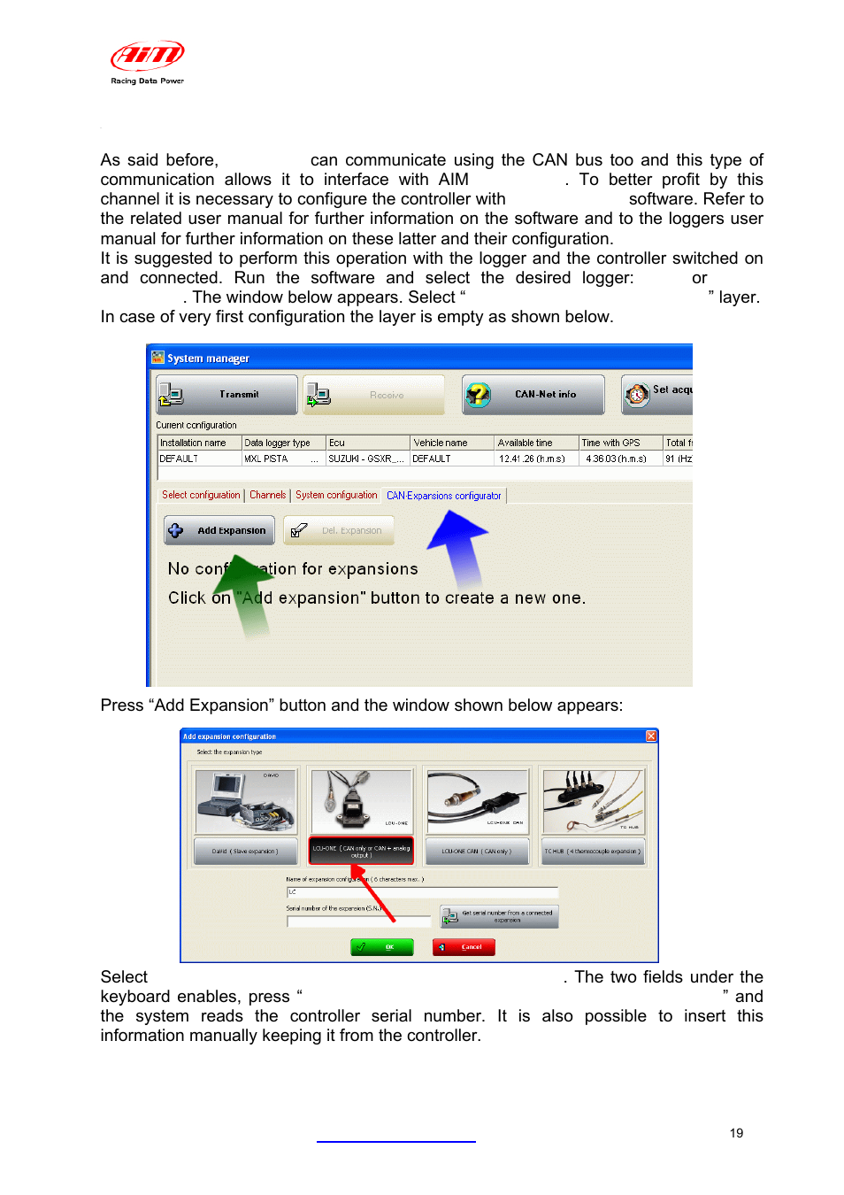 3 – lcu-one can configuration | AiM LCU-One CAN + Analog ver 1.05 User Manual | Page 20 / 36