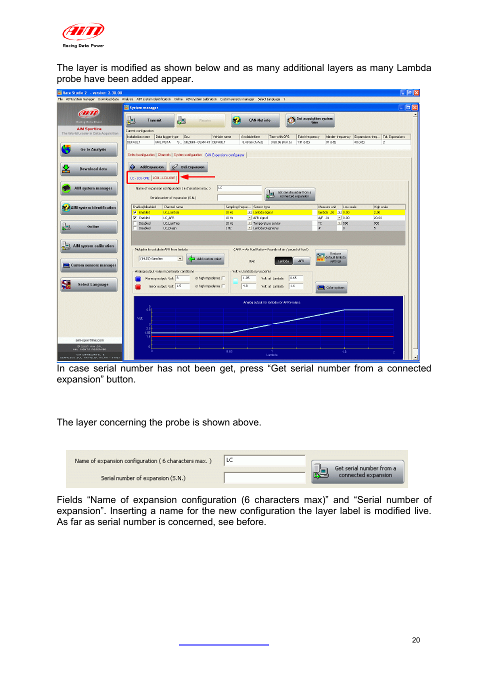 AiM LCU-One CAN + Analog ver 1.05 User Manual | Page 21 / 36