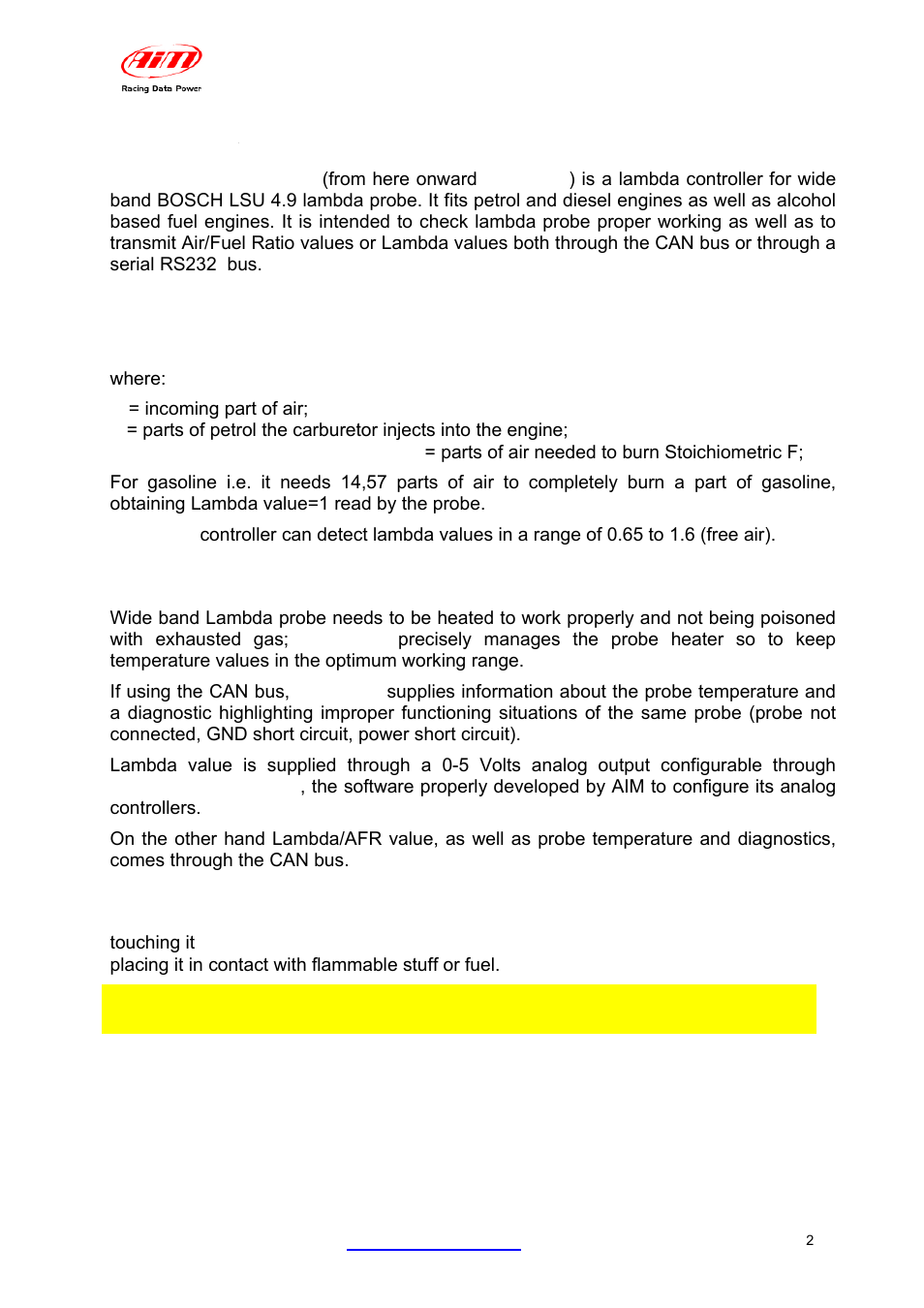 1 – lcu-one can + analog description | AiM LCU-One CAN + Analog ver 1.05 User Manual | Page 3 / 36