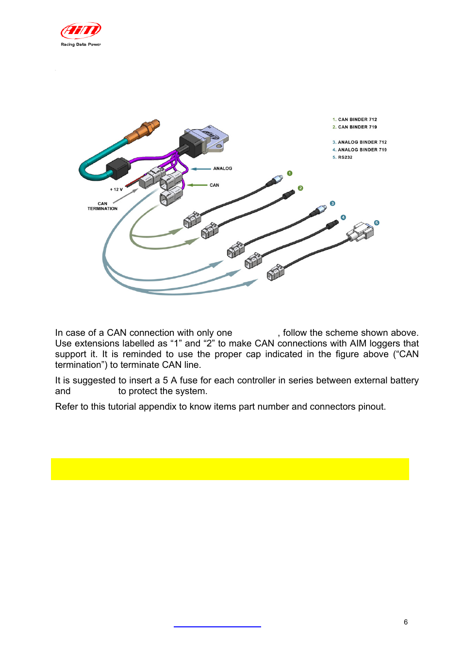 2 – can connection | AiM LCU-One CAN + Analog ver 1.05 User Manual | Page 7 / 36