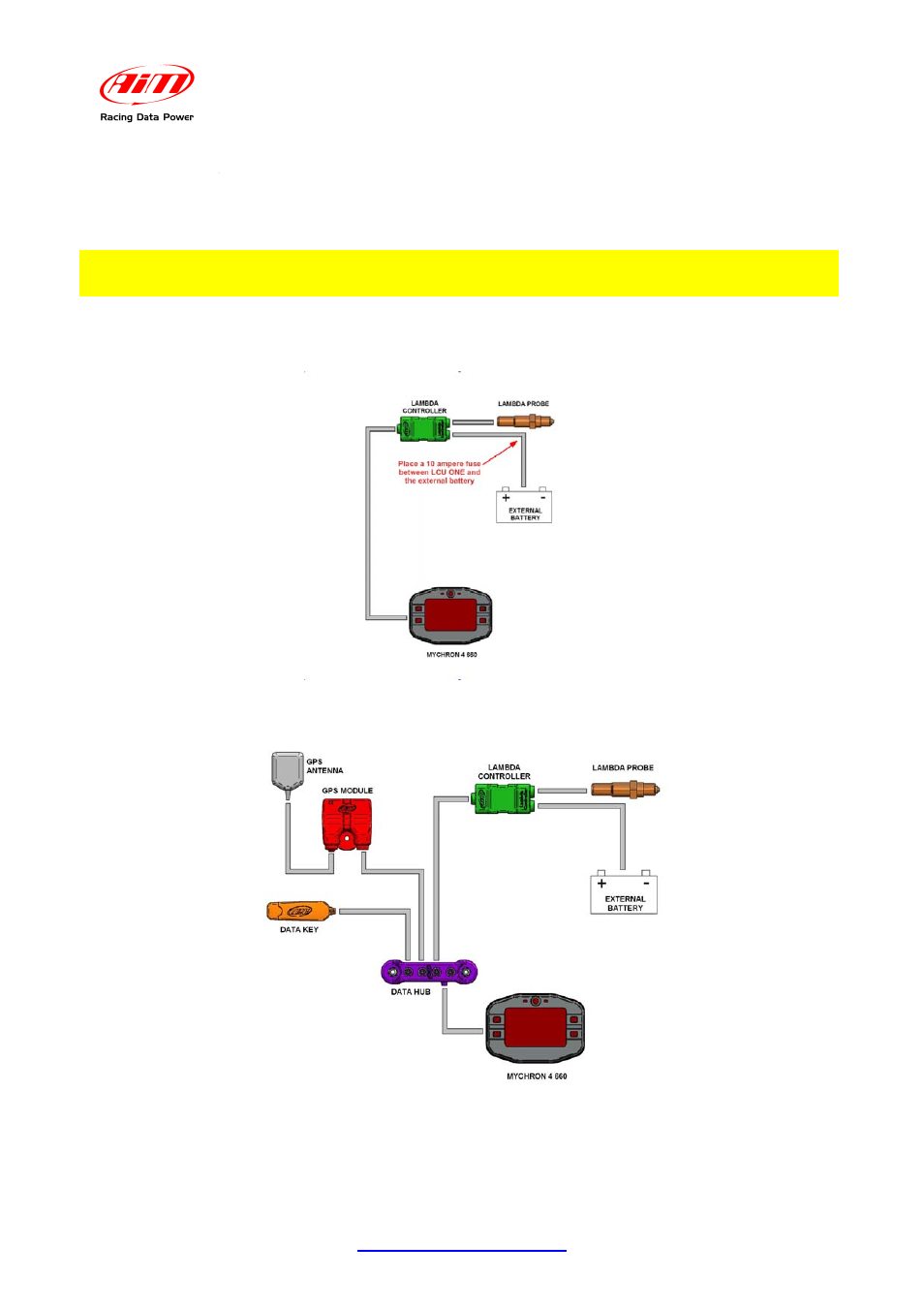 Chapter 3 – connection to mychron4 660 | AiM LCU-One CAN for MyChron4 660 User Manual | Page 6 / 10