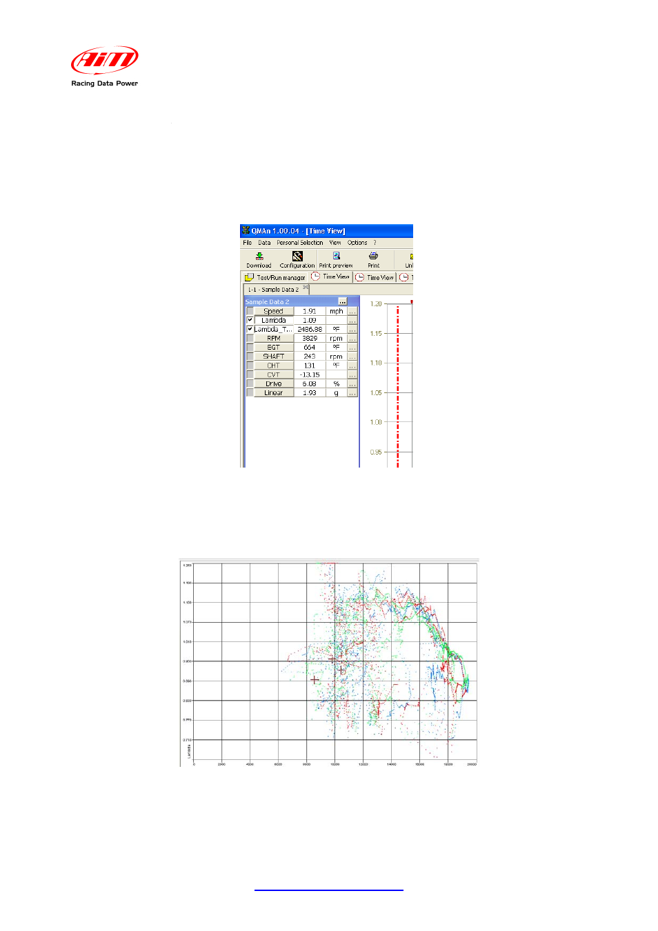 Chapter 5 – data analysis with qman | AiM LCU-One CAN for MyChron4 660 User Manual | Page 8 / 10