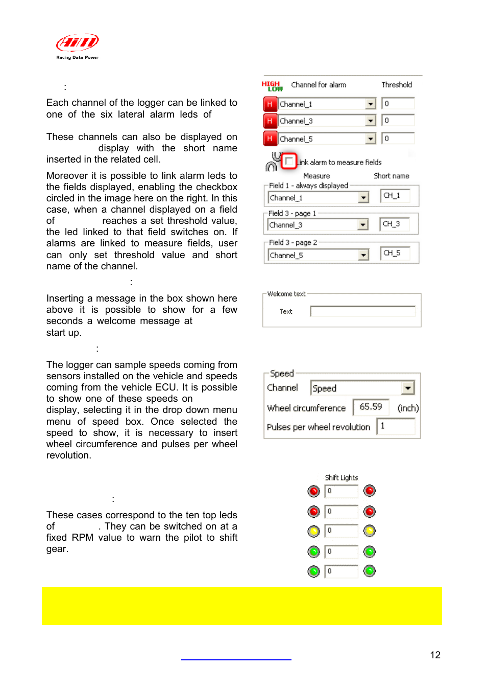 AiM LCU-One CAN for MXL QM/EVO3 QM User Manual | Page 13 / 22