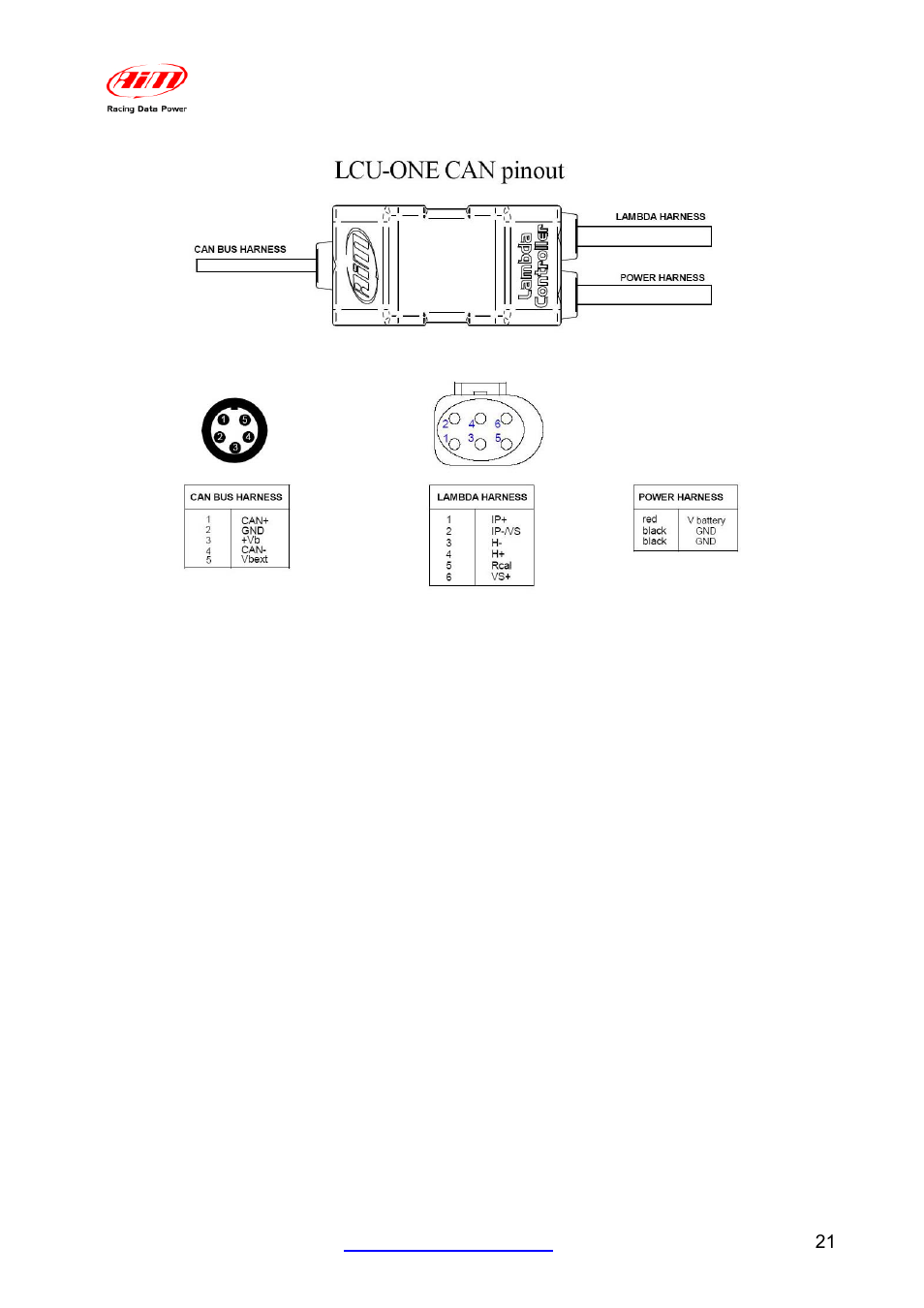 AiM LCU-One CAN for MXL QM/EVO3 QM User Manual | Page 22 / 22