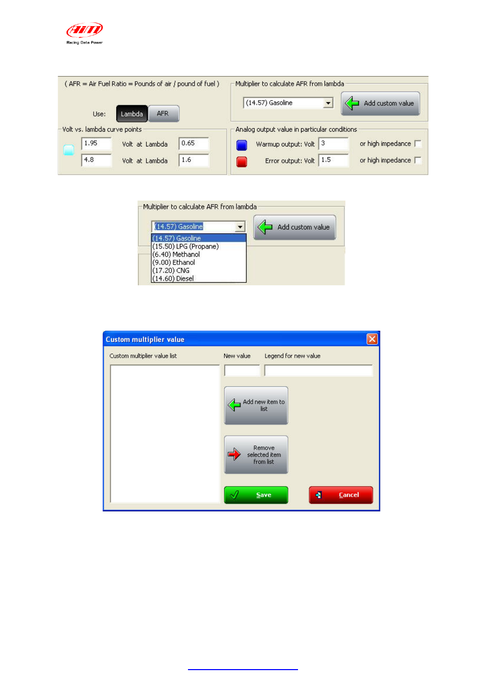 AiM LCU-One Analog  ver 1.02 User Manual | Page 10 / 16