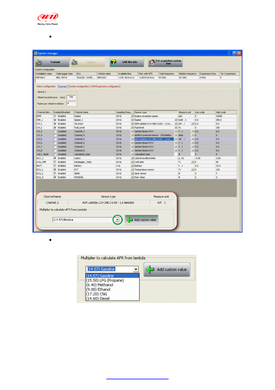 AiM LCU-One Analog  ver 1.02 User Manual | Page 6 / 16
