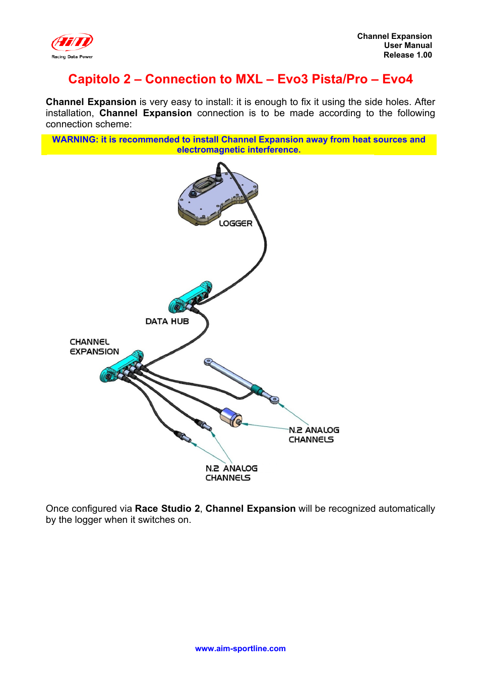 AiM Channel Expansion User Manual | Page 4 / 7