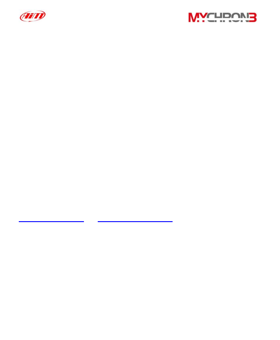 AiM MyChron3 Basic User Manual | 55 pages