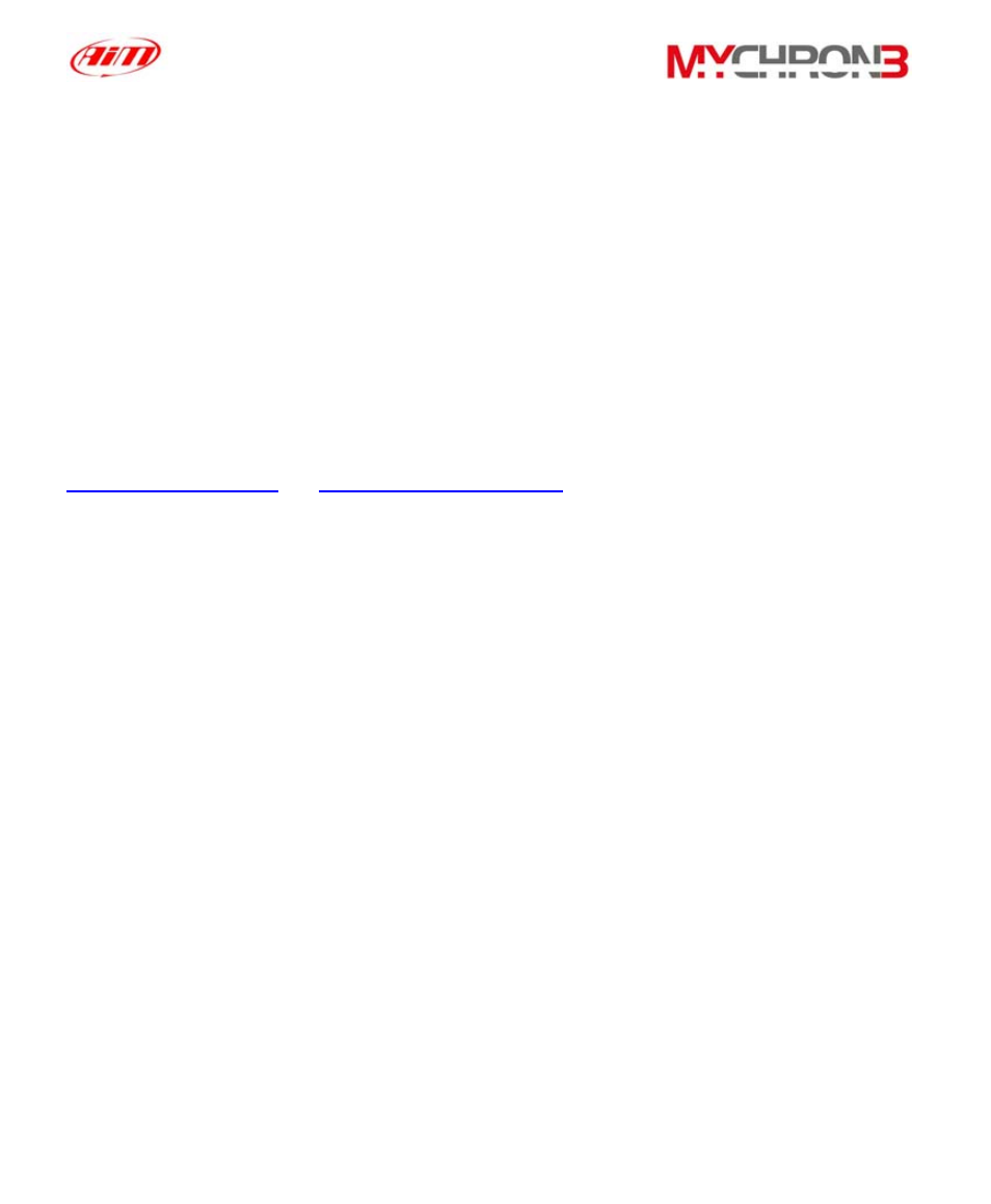 AiM MyChron3 Basic User Manual | Page 41 / 55