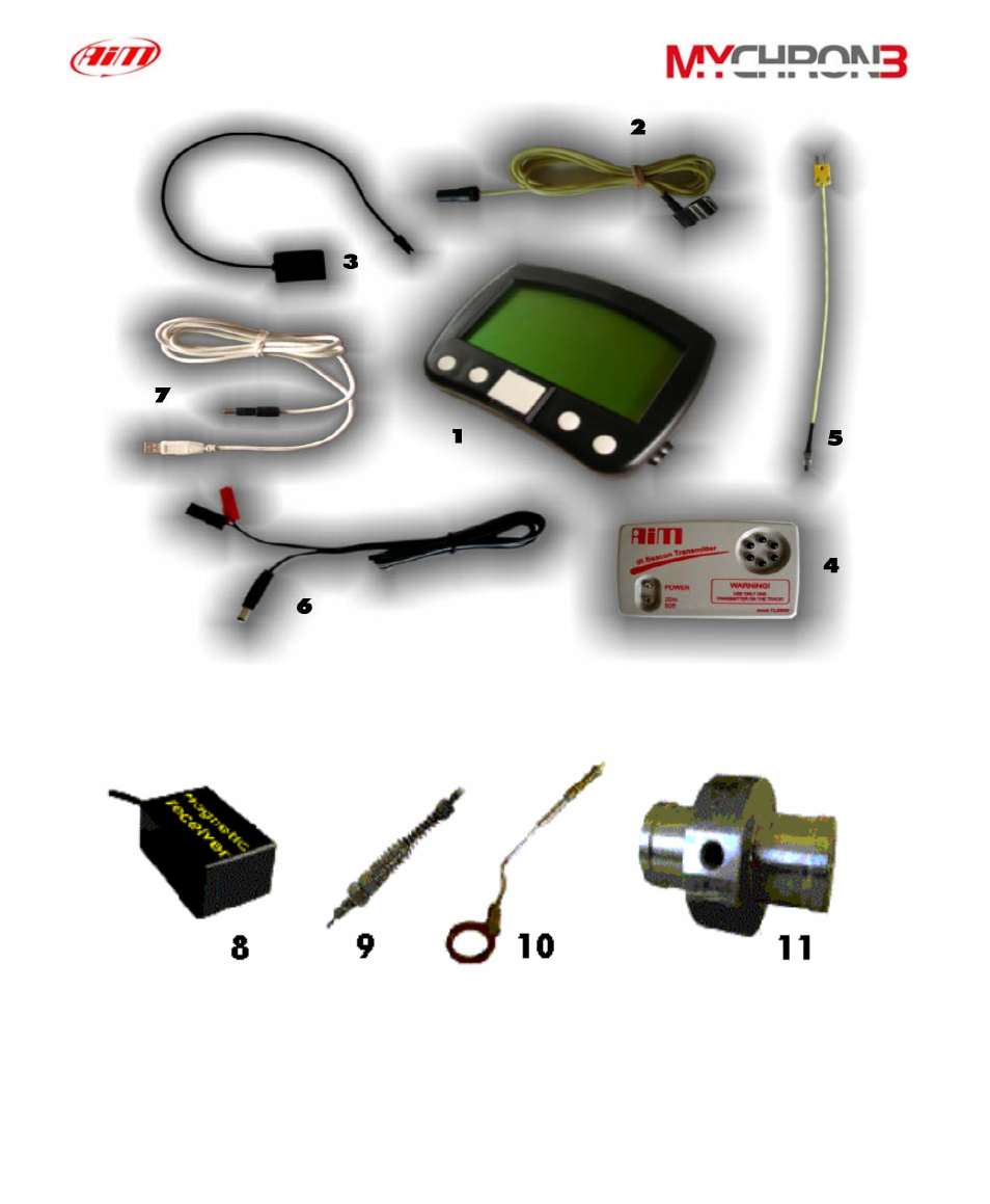 AiM MyChron3 Basic User Manual | Page 5 / 55