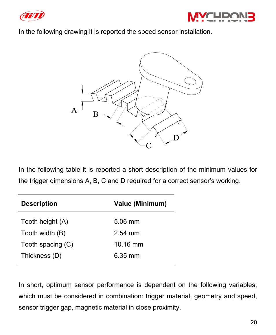 AiM MyChron3 XG Log User Manual | Page 20 / 91