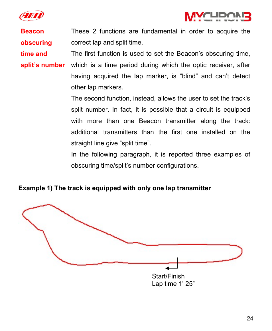 AiM MyChron3 XG Log User Manual | Page 24 / 91