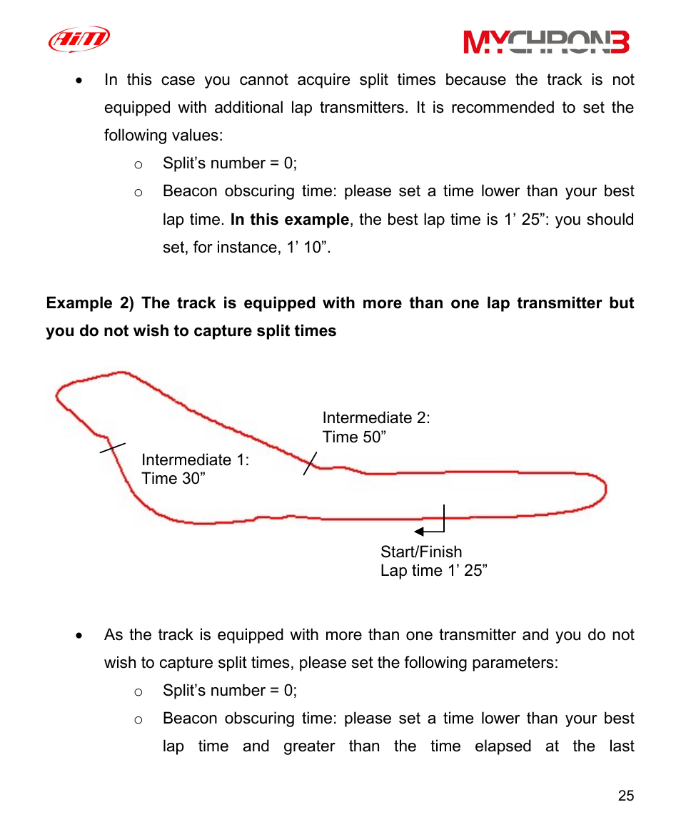 AiM MyChron3 XG Log User Manual | Page 25 / 91