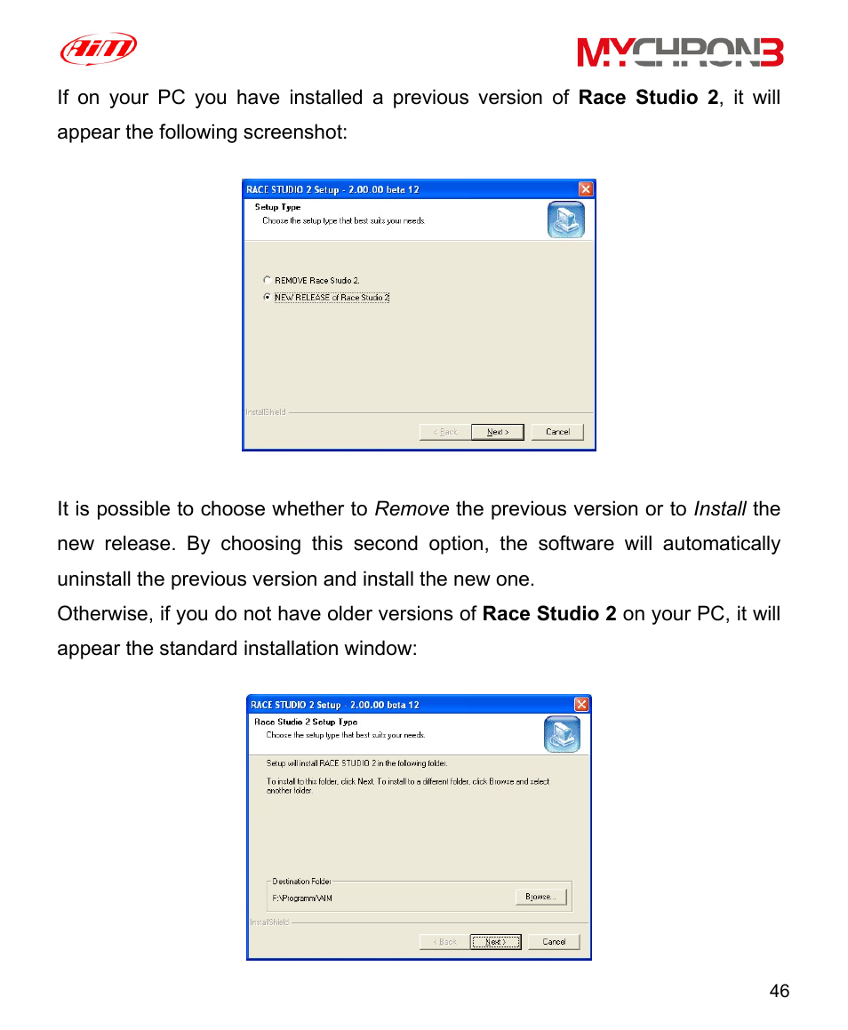 AiM MyChron3 XG Log User Manual | Page 46 / 91