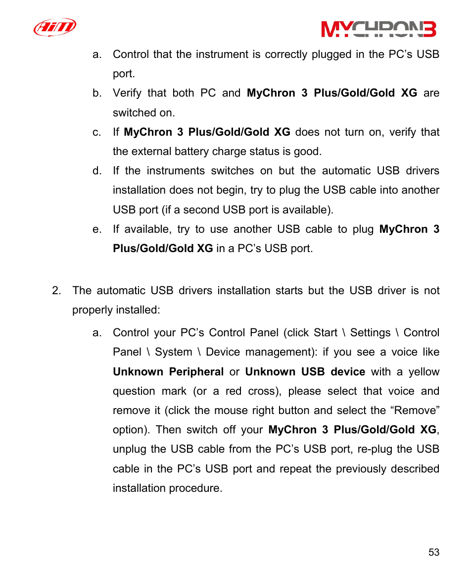 AiM MyChron3 XG Log User Manual | Page 53 / 91