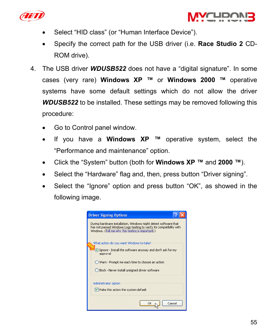 AiM MyChron3 XG Log User Manual | Page 55 / 91