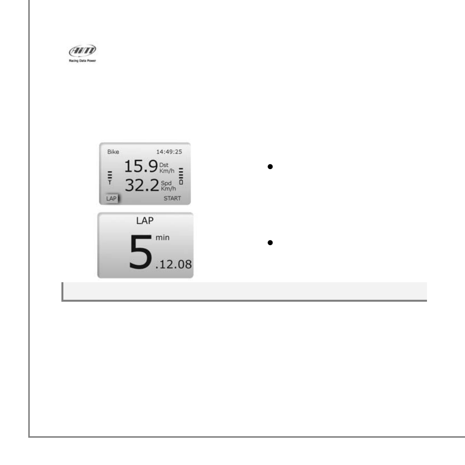 – how to fix a “lap | AiM MyTach User Manual | Page 26 / 39