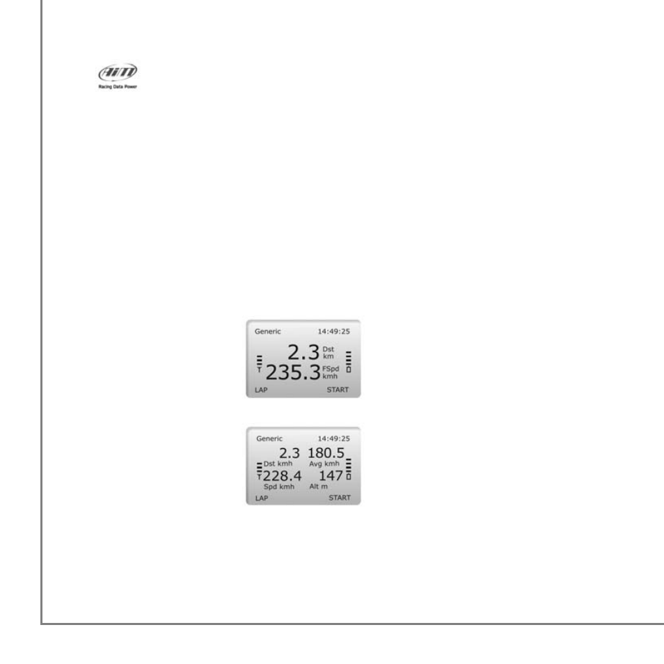 Generic option, 3 – pages sport description | AiM MyTach User Manual | Page 27 / 39