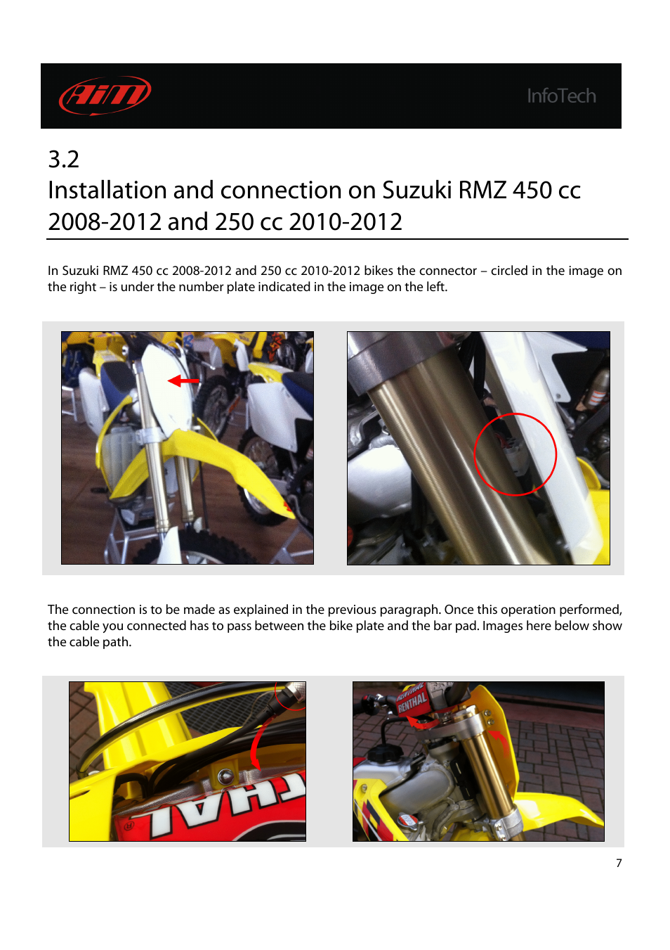 AiM Suzuki RMZ 450 4 stroke User Manual | Page 8 / 12