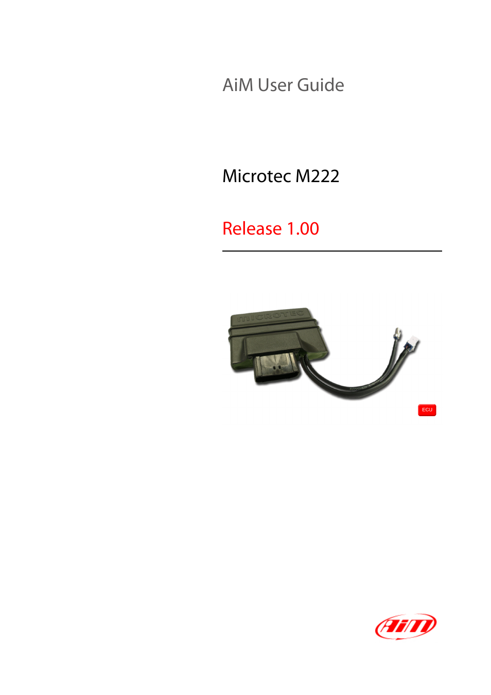 AiM Microtec M222 for SoloDL User Manual | 7 pages