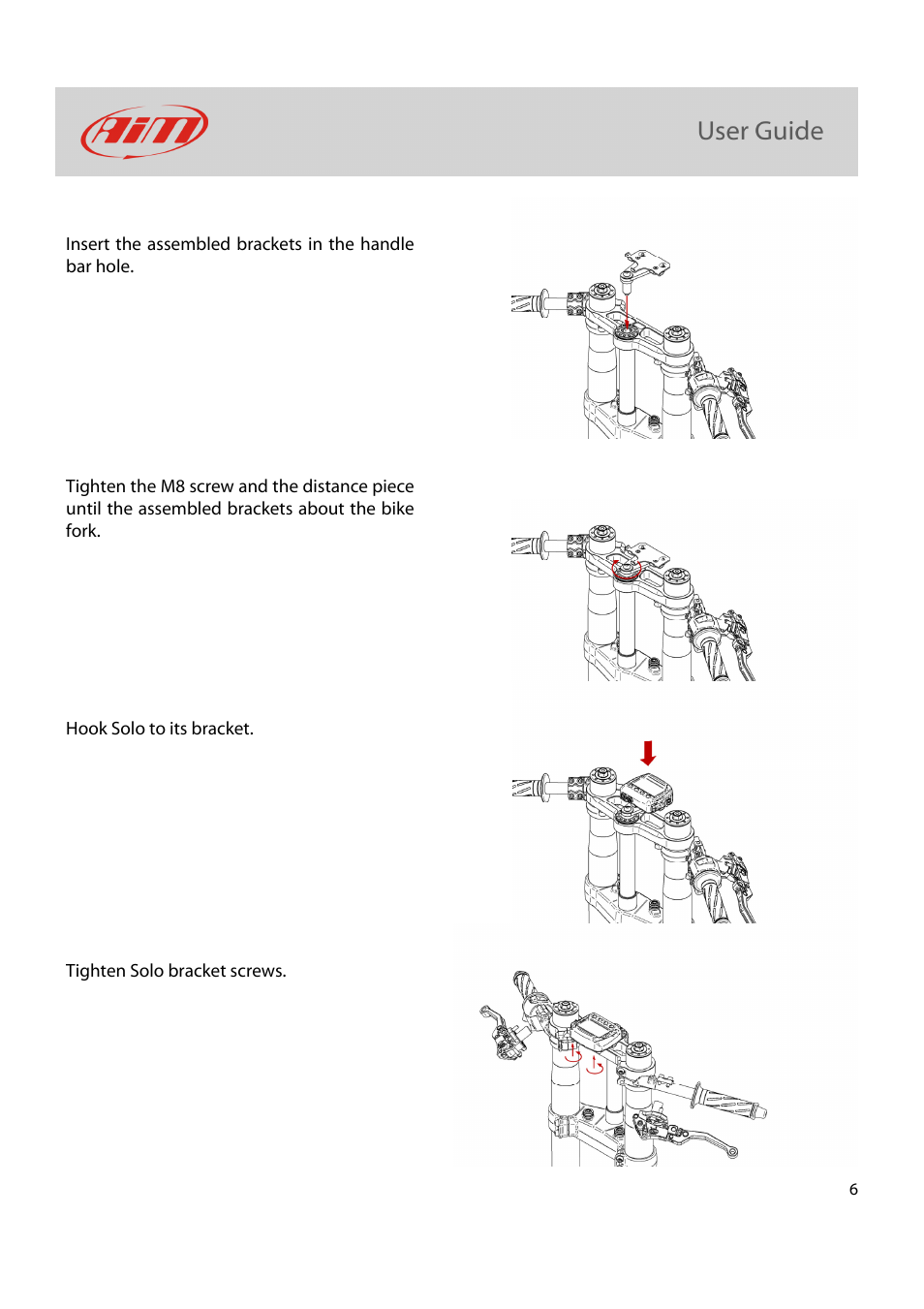 AiM Kit for SoloDL on Ducati Panigale User Manual | Page 7 / 16