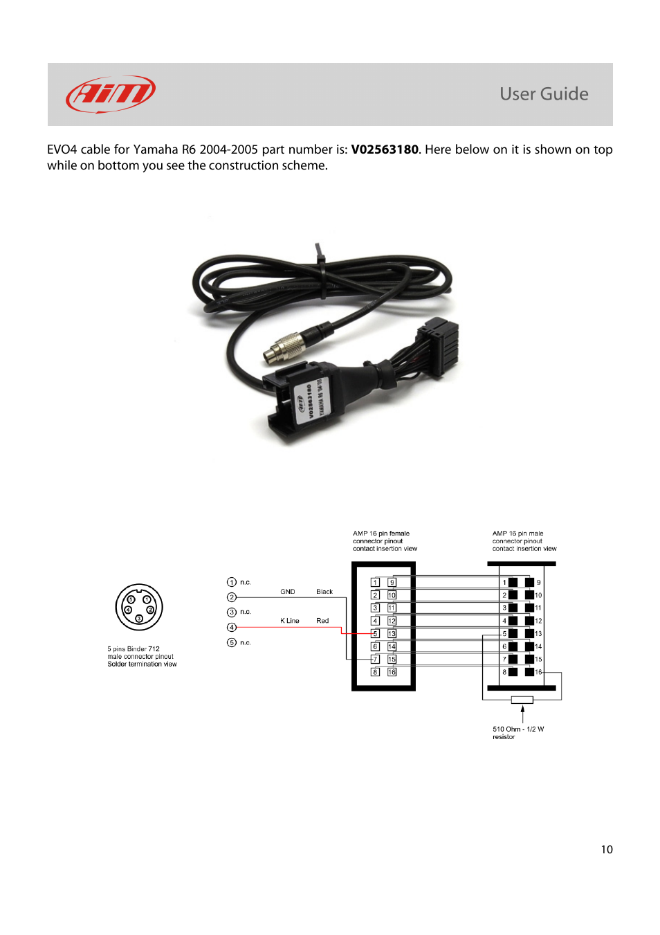 AiM Kit for SoloDL on Yamaha R1-R6 2004-2013 User Manual | Page 11 / 25