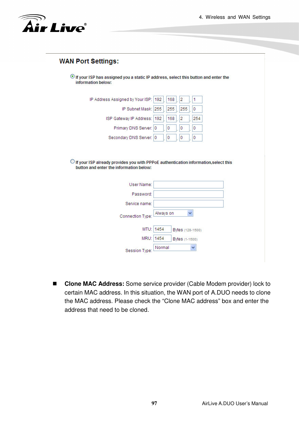 AirLive A.DUO User Manual | Page 104 / 189