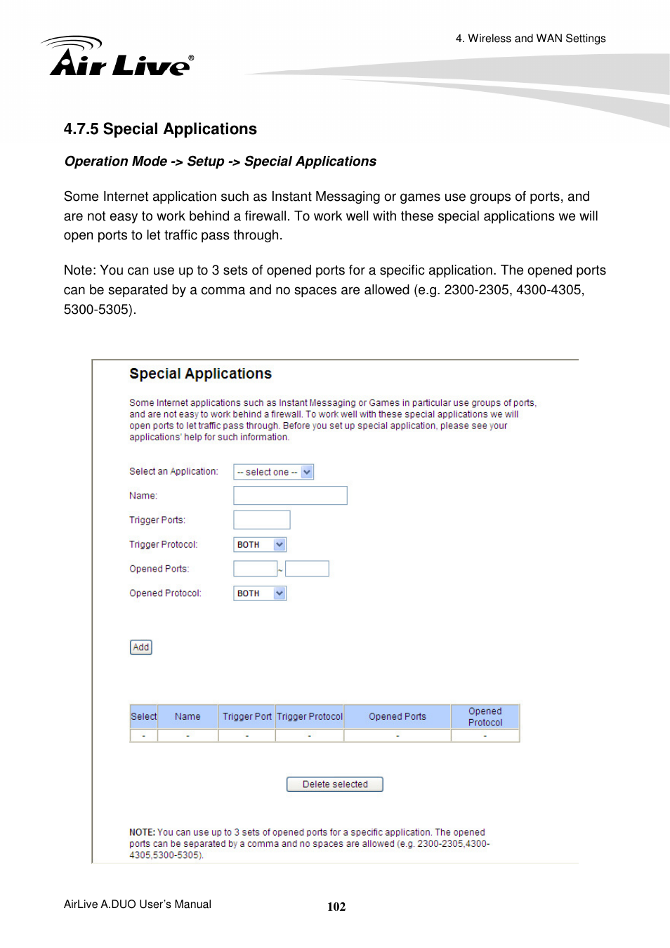 5 special applications | AirLive A.DUO User Manual | Page 109 / 189
