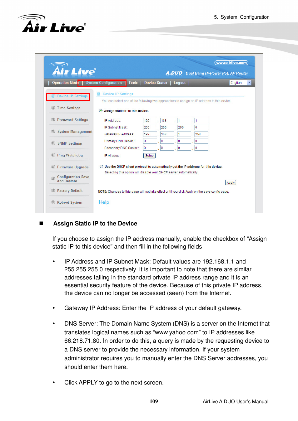 AirLive A.DUO User Manual | Page 116 / 189