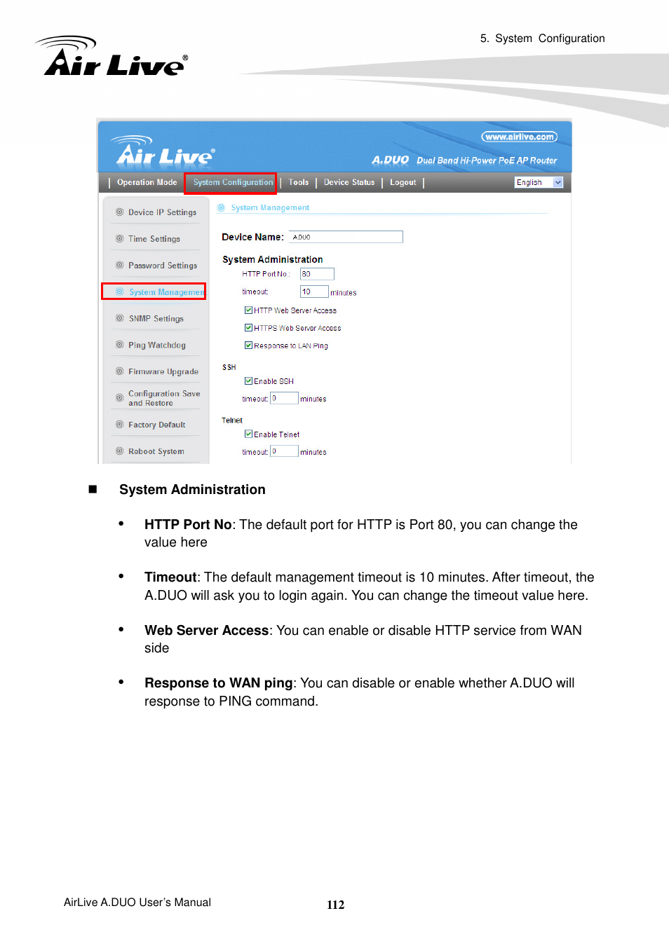 AirLive A.DUO User Manual | Page 119 / 189