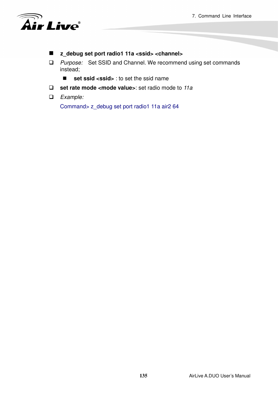 3 show commands | AirLive A.DUO User Manual | Page 142 / 189