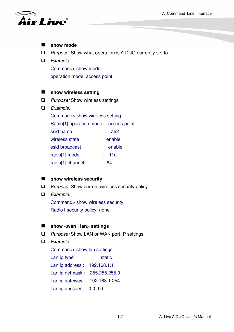 AirLive A.DUO User Manual | Page 148 / 189