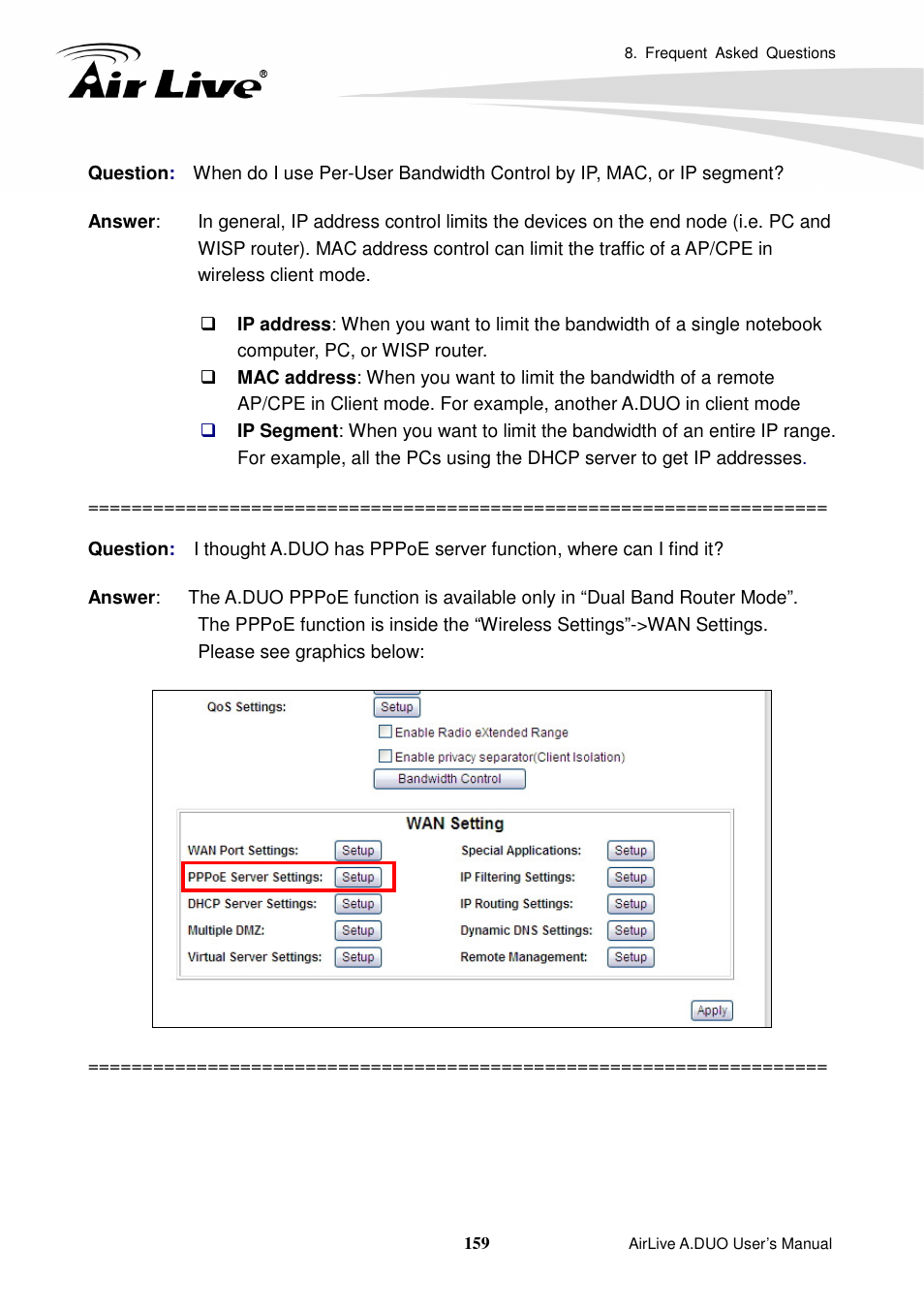 AirLive A.DUO User Manual | Page 166 / 189