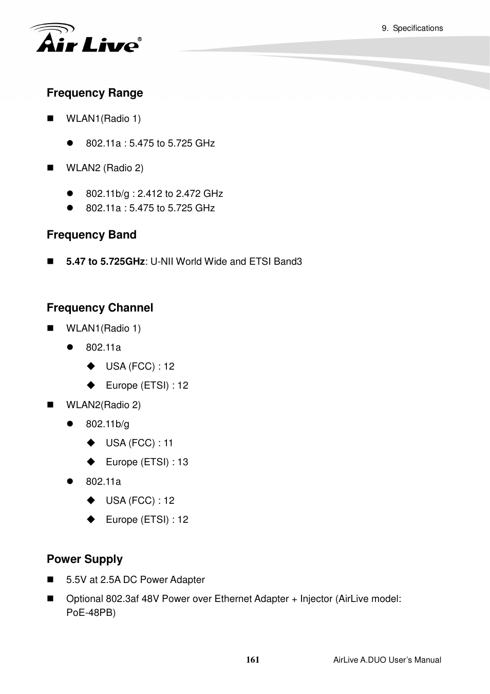 AirLive A.DUO User Manual | Page 168 / 189
