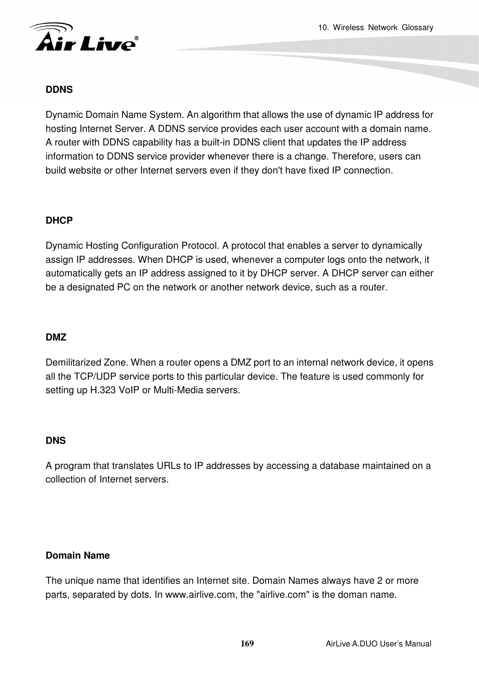 AirLive A.DUO User Manual | Page 176 / 189