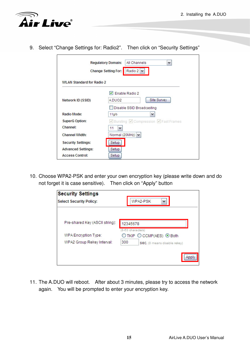 AirLive A.DUO User Manual | Page 22 / 189