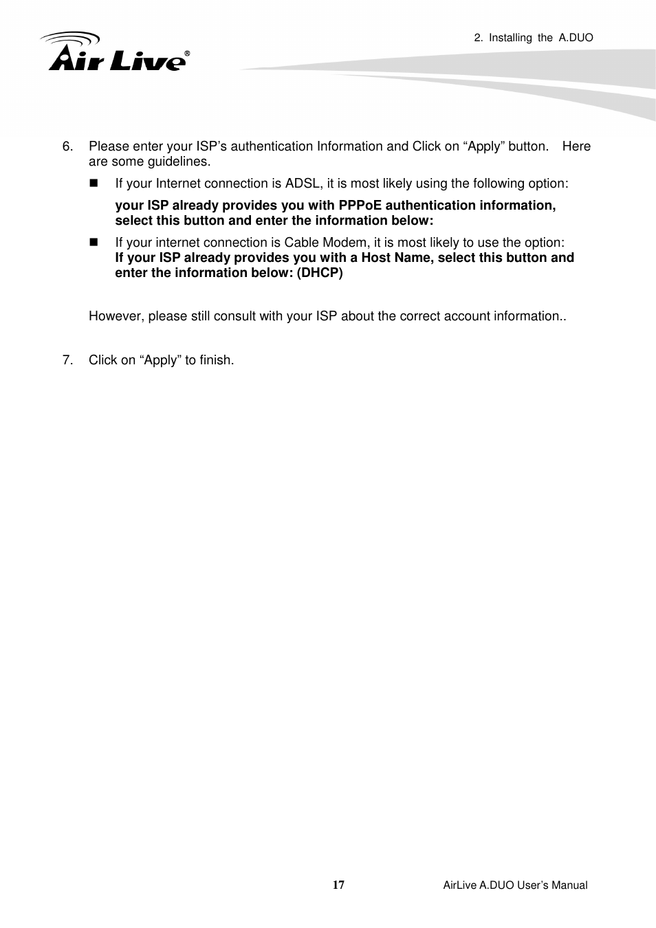 AirLive A.DUO User Manual | Page 24 / 189