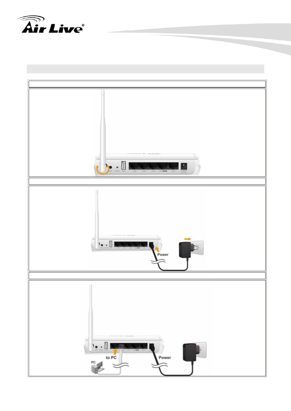 4 hardware installation | AirLive Air3G User Manual | Page 17 / 111