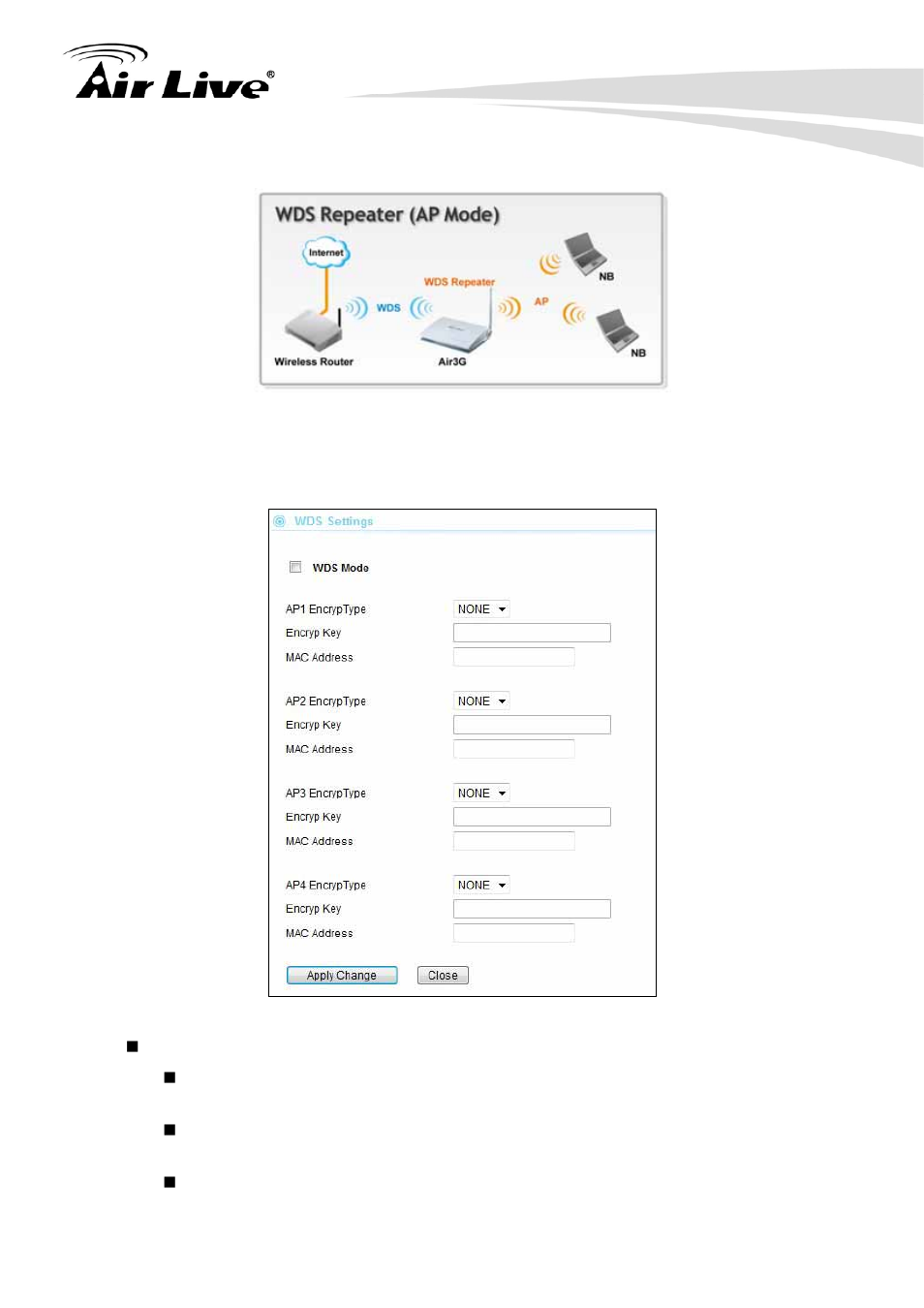 10 wds settings (repeater) | AirLive Air3G User Manual | Page 55 / 111